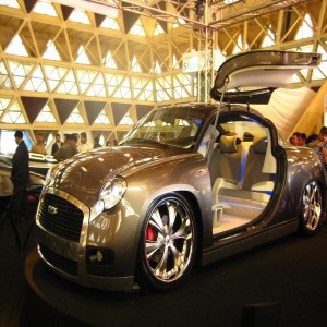 The Ambiero - a golden Ambassador car