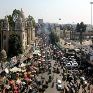 Traffic jam Driving in India Hyderabad
